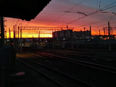 Редкий багряный закат запечатлели на фото жители Подмосковья