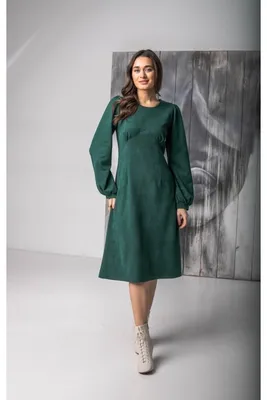 Женская одежда оптом Montella | Красивое платье из эко-замши