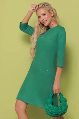 Женское Платье из замши мини с рукавом 3/4 купить в онлайн магазине -  Unimarket