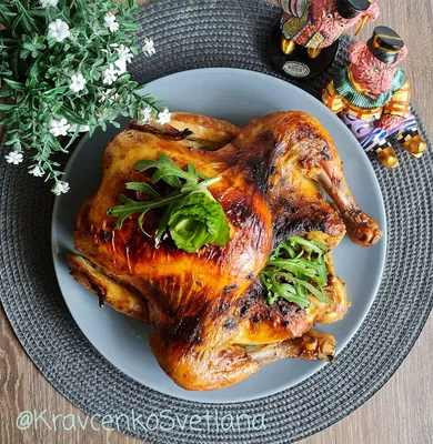 Курица, запеченная в ткемали - пошаговый рецепт с фото на Повар.ру