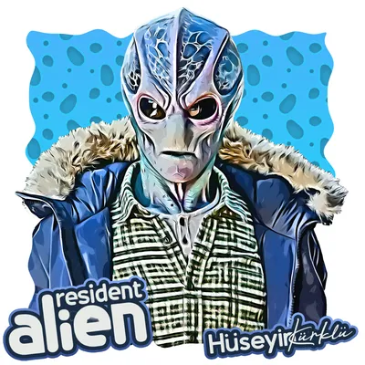 ArtStation - Иллюстрация сериала Resident Alien
