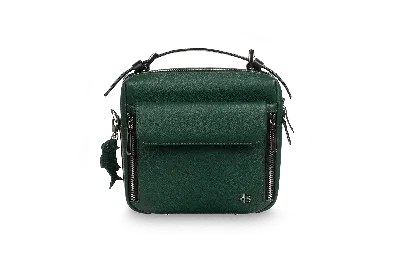 Женская сумка Shell Green зеленая кожаная - Верфь