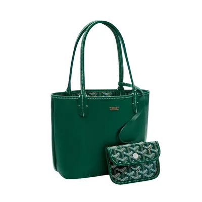 Polène | Bag - Numéro Dix - Monochrome Green Textured leather