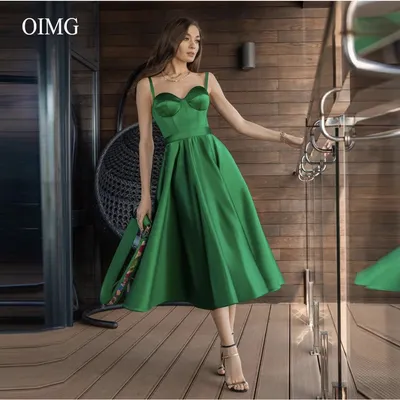 Вечернее зеленое атласное платье мини с корсетом и пышной юбкой  (ID#1724828242), цена: 1400 ₴, купить на Prom.ua