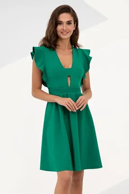 Летнее платье зелёного цвета Рина 51275 ᐅ купить в Itelle