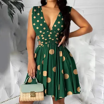 Зеленое летнее платье из штапеля: цена 650 грн - купить Платья и сарафаны  женские на ИЗИ | Украина