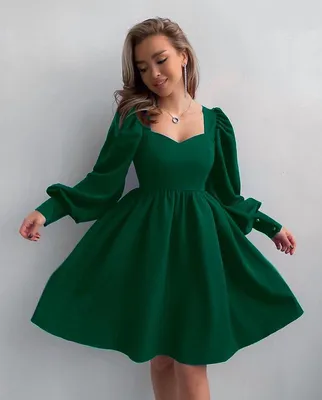 Платье женское в зеленом оттенке Модель: 152520 Цвет: хвоя – Mark Formelle