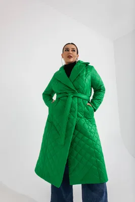 Зимнее пальто женское зеленого цвета Nadya купить недорого -  интернет-магазин NADYA
