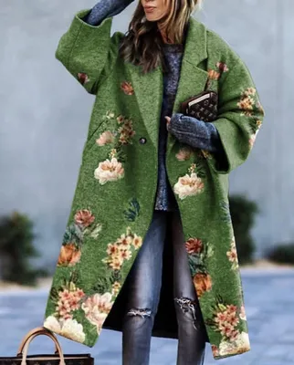 Пальто зеленое женское купить в интернет-магазине для женщин Самая МоднаЯ