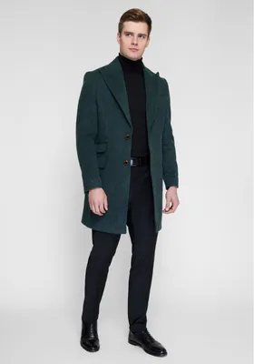 Пальто женское осень прямое длинное оверсайз зеленое MaxiModa Studio  11821934 купить за 5 376 ₽ в интернет-магазине Wildberries