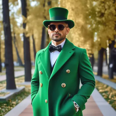 Кашемировое пальто зеленое с карманами 4384