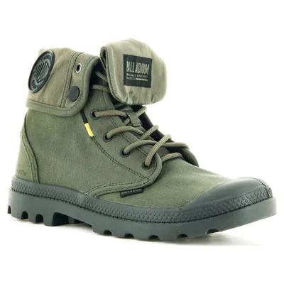 Ботинки мужские Palladium Pampa Baggy Supply 77964-325 текстильные с  отворотом зеленые купить по цене 8 900 руб. в магазине Pall-Shop.ru