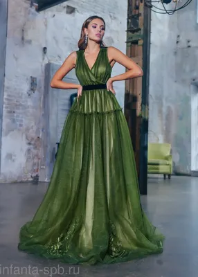 Зеленые платья, изумрудные и хаки в каталоге магазина
