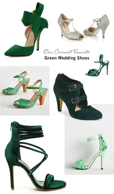 Our Current Favorite Green Wedding Shoes - Green Wedding Shoes