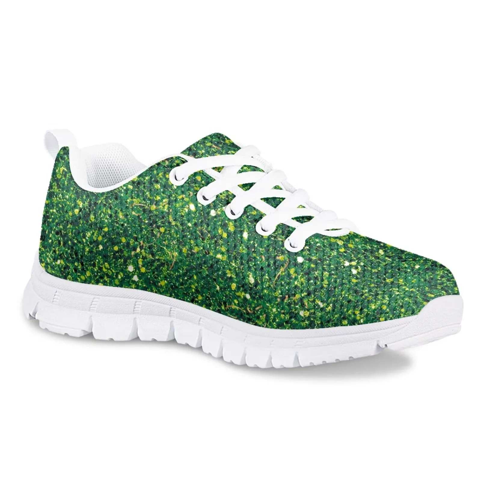 Green sneakers