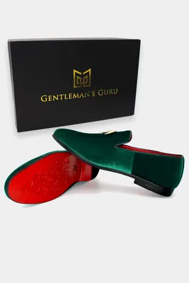 Men's Green Velvet Loafers Shoes | Gentleman's Guru