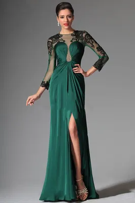 Зеленое вечернее платье: темные и светлые оттенки, макияж | Зеленые  вечерние платья, Вечерние платья, Официальное платье