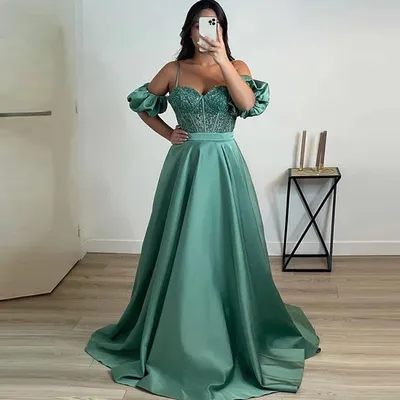 Купить зеленое вечернее платье в Москве - PrincessDress