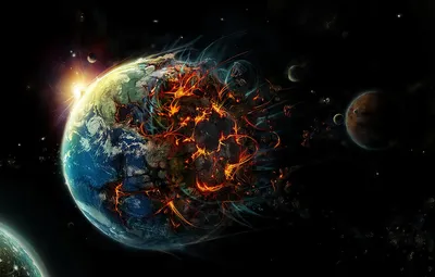 Обои Планета, Земля, Апокалипсис, Конец Света, Уничтожение картинки на  рабочий стол, раздел космос - скачать