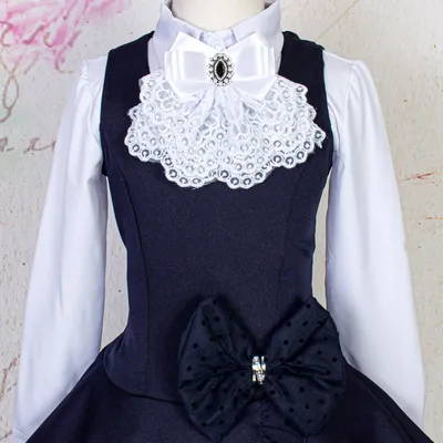Платье с воротником Жабо (арт. 8770) ♡ интернет-магазин Gepur