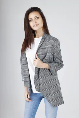 Пиджак женский оверсайз удлиненный стильный, вечерний классический жакет,  повседневный купить по цене 1290 ₽ в интернет-магазине KazanExpress