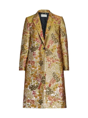 Модное женское жаккардовое пальто, зимнее двубортное длинное пальто,  роскошный тренчкот, пальто большого размера с отложным воротником |  AliExpress