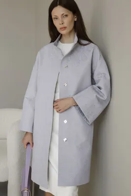 Жаккардовое пальто из смешанной шерсти ZARA, очера – купить из-за границы  через сервис «CDEK.Shopping»