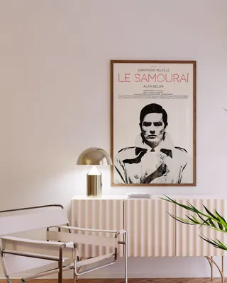 Постер французского фильма «Самурай» 1967 года Жан-Пьер Мельвиль — Etsy