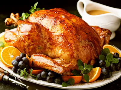 курица запеченная в духовке с травами и цитрусовыми, картинка жареной курицы,  еда, жареный цыпленок фон картинки и Фото для бесплатной загрузки