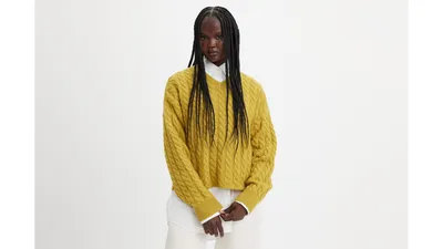 Jil Sander Cashmere Sweater in Light Pastel Yellow