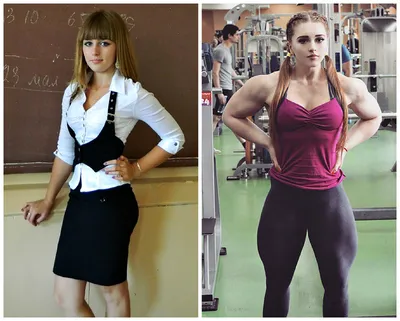 Женщины бодибилдеры до и после фотографии