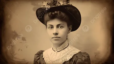 Фото \"Портрет дамы в шляпе\", 1900-е - История России в фотографиях