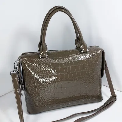 Женская сумка - портфель Voila 782306 классическая модель цвет серый купить  в intersumka.ua