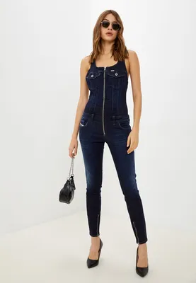 Женские джинсовые комбинезоны, элегантные универсальные уличные брюки с  широкими штанинами и карманами в стиле ольччан, горячая Распродажа,  корейский стиль | AliExpress