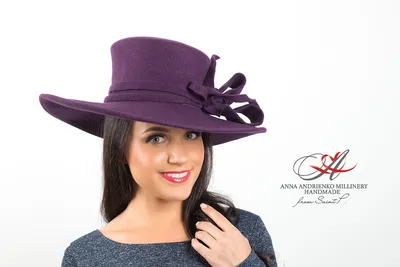 Элегантные женские зимние фетровые шляпы из 100% шерсти, Женская  Праздничная шерстяная шляпа с большим бантом | AliExpress