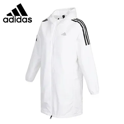 Оригинальное новое поступление, Женская длинная куртка Adidas WV JKT,  спортивная одежда с капюшоном | AliExpress