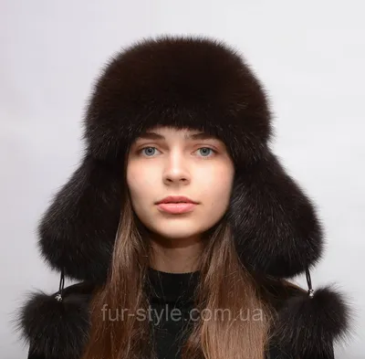 Меховая шапка-ушанка из соболя и норки стриженной 7705.0920.5025 модель  унисекс - купить в Москве по выгодной цене
