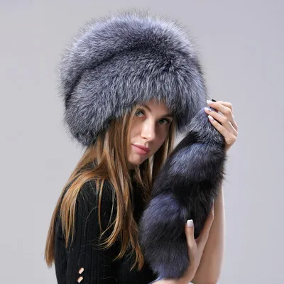 Головной убор меховой женский 2041 ушанка Бизо норка сканблэк - купить в  Москве по выгодной цене