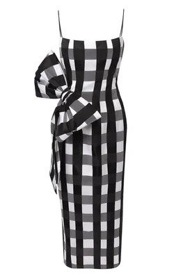 Женское черно-белое платье в клетку RASARIO купить в интернет-магазине ЦУМ,  арт. 0101S9