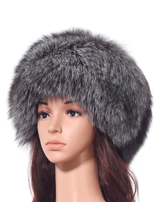 Меховая женская шапка ушанка чернобурка искусственная, зимний, теплый  головной убор | AliExpress