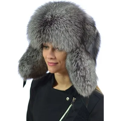 Женская ушанка из чернобурки-интернет магазин Ярмарка шапок