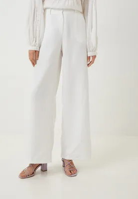 Женские широкие брюки с принтом 790-3104-2401