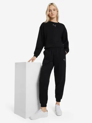 Спортивный костюм женский PUMA Loungewear черный цвет — купить за 3999 руб.  со скидкой 50 %, отзывы в интернет-магазине Спортмастер