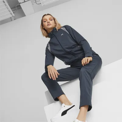 Спортивный костюм женский PUMA Loungewear светло-бежевый цвет — купить за  3999 руб. со скидкой 50 %, отзывы в интернет-магазине Спортмастер