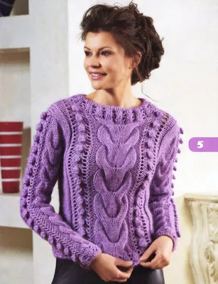 Свитер \"Рубан\" - вязаные свитера и пуловеры крючком - Женские свитера -  Ksena