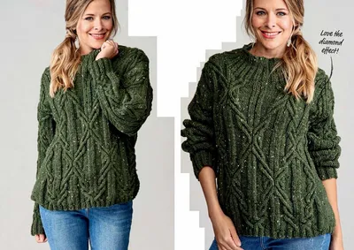Женские свитеры спицами. 5 моделей с описанием и схемами – Paradosik  Handmade - вязание для начинающих и профессионалов