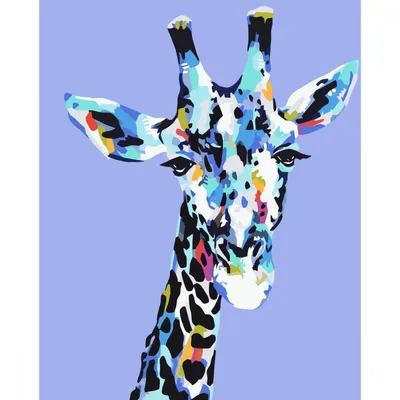 Картина по номерам Strateg ПРЕМИУМ Арт-жираф с лаком и уровнем размером  40х50 см VA-3716 купить в Украине, по цене от производителя Strateg
