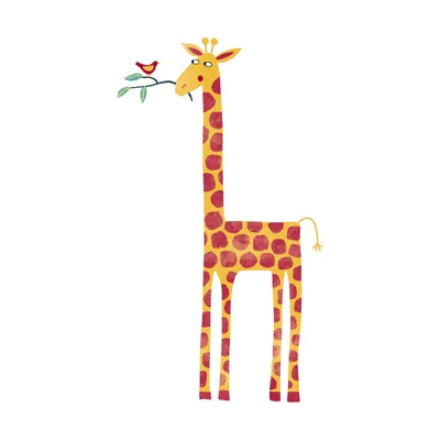 Объемная аппликация «Жираф» из цветной бумаги | В мире детей | Дзен