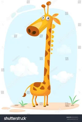 Жирафа из мультика фото