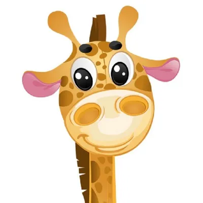 Голова жирафа рисунок - 52 фото